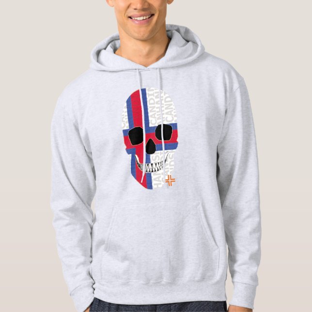 HANDSKULL Faroe Islands Hooded Sweatshirt   B2 (Front)
