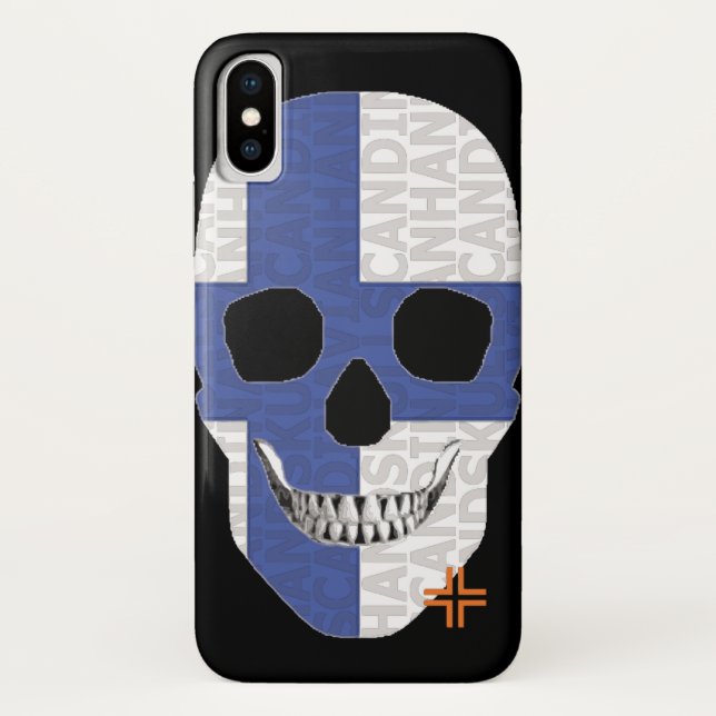 HANDSKULL Finland case iPhone X   B2 (Back)
