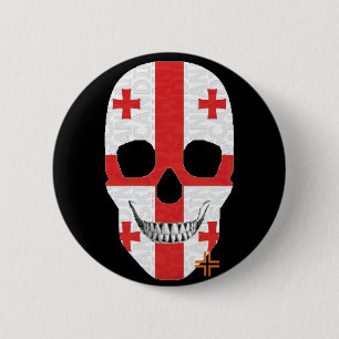 HANDSKULL Georgia Round Badge noir B2
