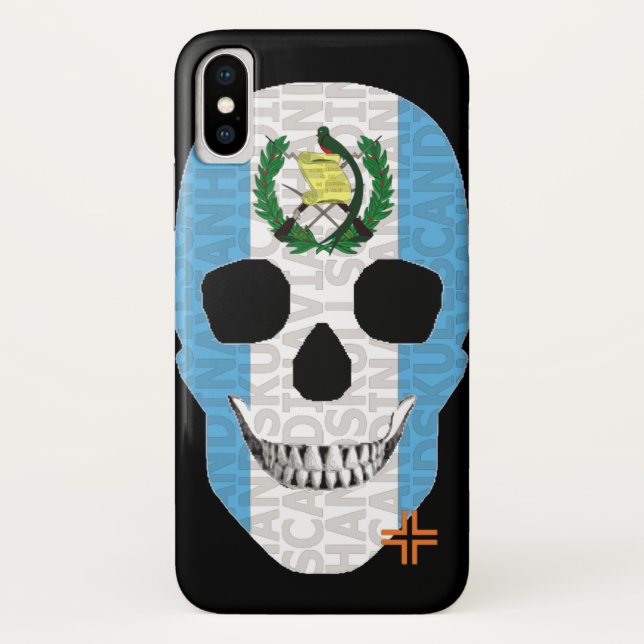 HANDSKULL Guatemala coque iPhone X B2 (Dos)