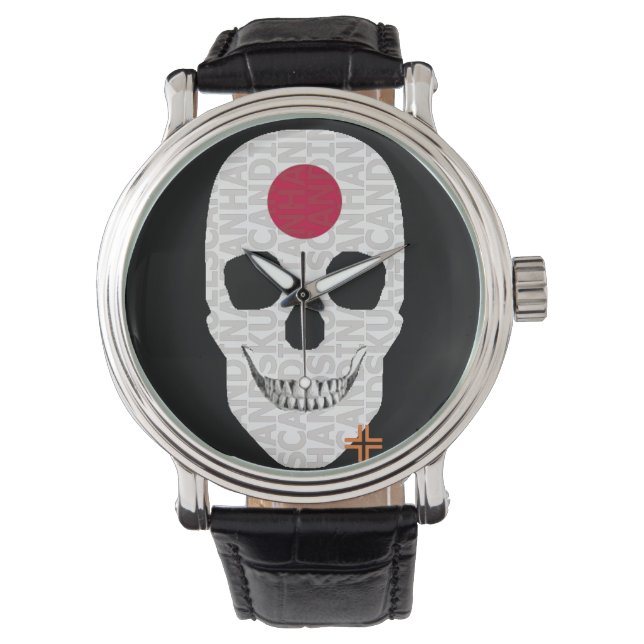 HANDSKULL Japan watch mens leather  B2 (Front)