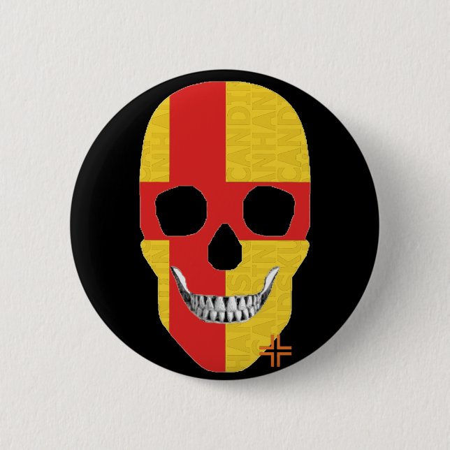 HANDSKULL Kalmar Round Badge noir B2 (Devant)