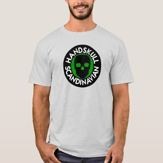 HANDSKULL LIV Forest Green t-shirt basic   P4 (Front)