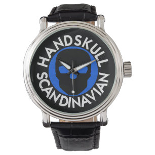 HANDSKULL LIV Sky montre homme cuir P3