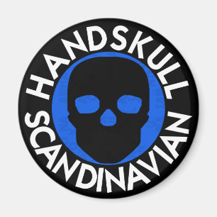 HANDSKULL LIV Sky round magnet P3