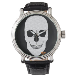 HANDSKULL Montre à manches en cuir moyen B2