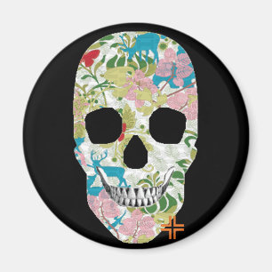 HANDSKULL Natur Och Kultur round magnet B2