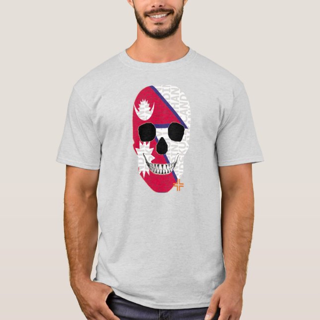 HANDSKULL Nepal t-shirt basic   B2 (Front)