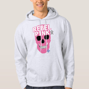 HANDSKULL Rebel Pink Hooded Sweatshirt B2