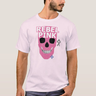 HANDSKULL Rebel T-shirt rose basique B2
