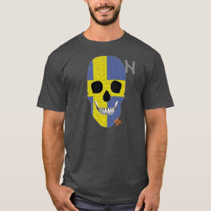 HANDSKULL Suède t-shirt basique B2