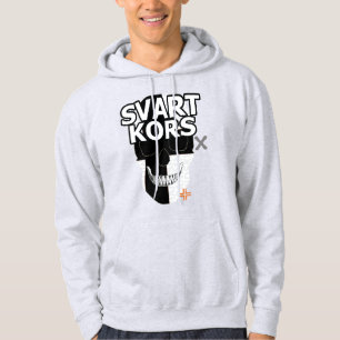 HANDSKULL Svart Kors Hooded Sweatshirt B2