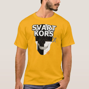 HANDSKULL Svart Kors t-shirt basic B2