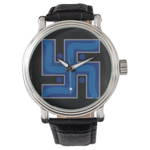 HANDSKULL Swastika Ciena montre Hindu bonne chance