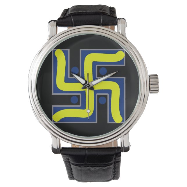 Handskull Swastika Hindu good luck / Sports Watch (Front)