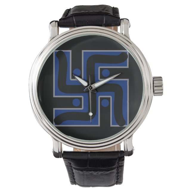Handskull Swastika Hindu good luck / Sports Watch (Front)