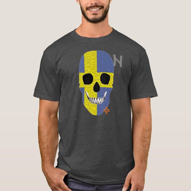 HANDSKULL Sweden t-shirt basic B2 (Front)