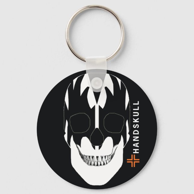 HANDSKULL Vampire,Happy skull,Vampire flag Keychain (Front)