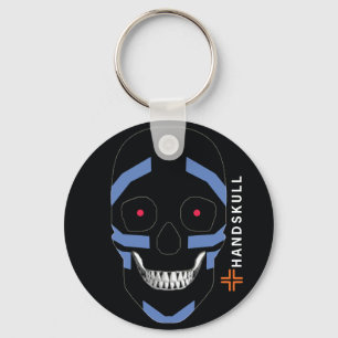 HANDSKULL Warrior,Happy skull,Warrior flag Keychain