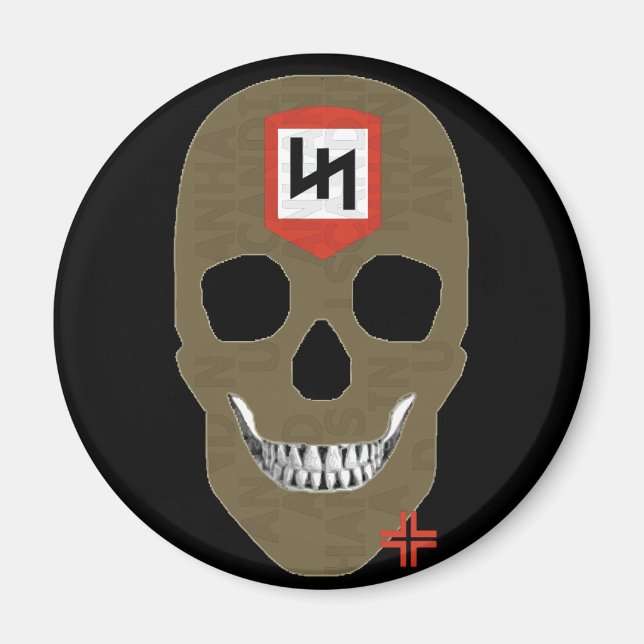 HANDSKULL Youngers round magnet   B2 (Front)