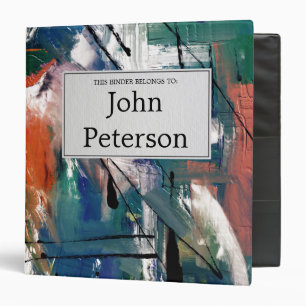 Handsome Abstract Art With Box For Text Binder