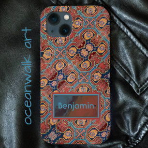Handsome Abstract Pattern Oriental Rug Design iPhone 13 Case