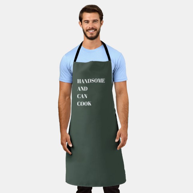 Handsome and Can Cook Apron (Worn)