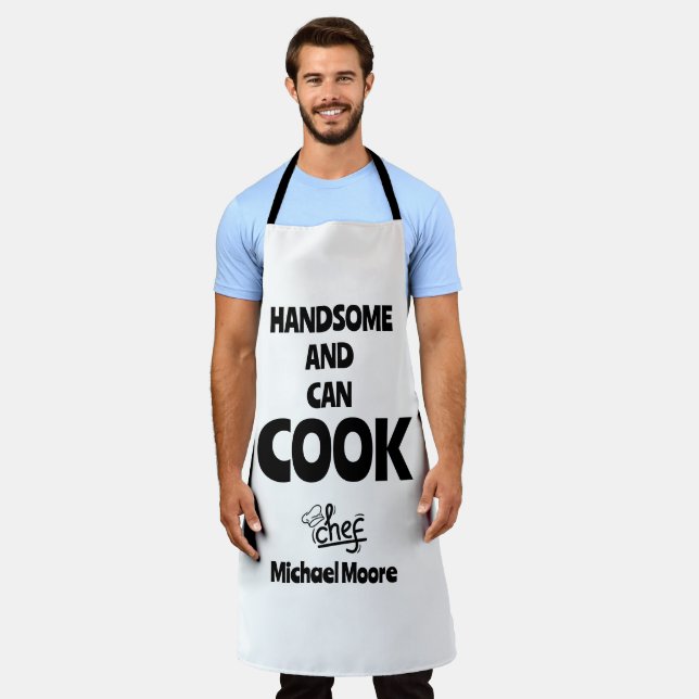 Handsome and can Cook Apron (Worn)
