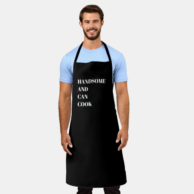 Handsome and Can Cook Apron (Worn)