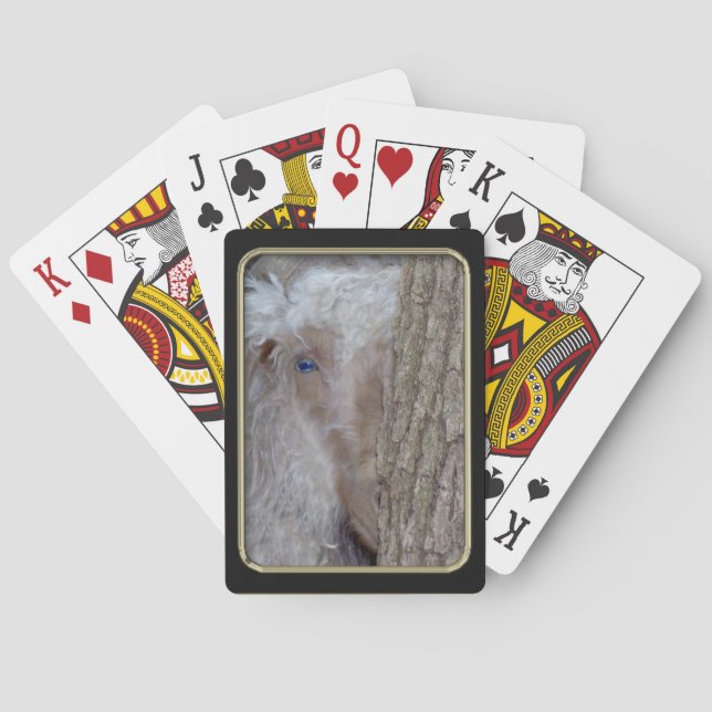 Handsome Angora Goat  Bicycle® Playing Playing Cards (Back)