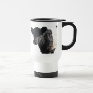 Handsome Belted Galloway Steer Travel Mug