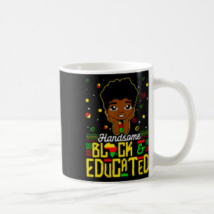 Handsome Black Educated Black History Kids Boys Ju Coffee Mug