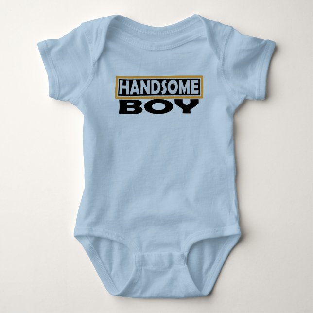 HANDSOME BOY BABY BODYSUIT (Front)