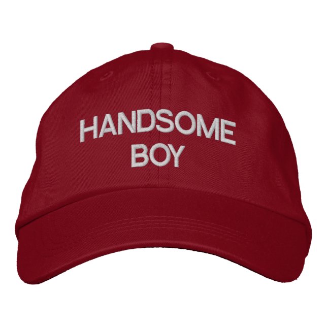 Handsome Boy Embroidered Hat (Front)