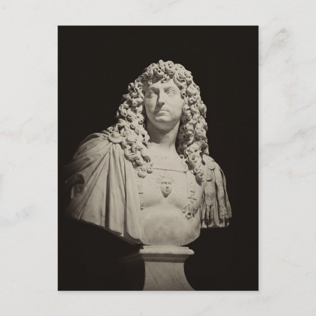 Handsome bust of Louis XIV, France Postcard (Front)
