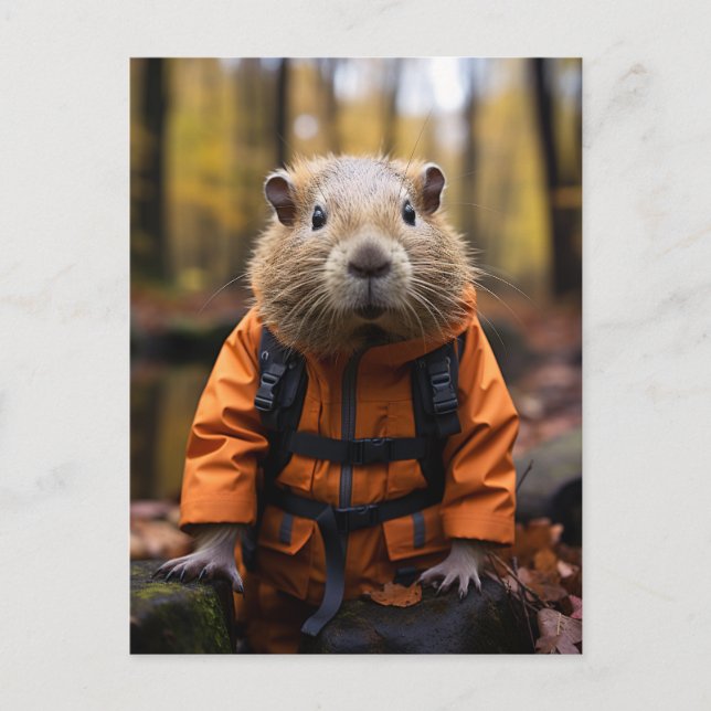 Handsome Capybara Postcard (Front)