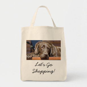 Handsome Chocolate Labrador Retriever  Tote Bag