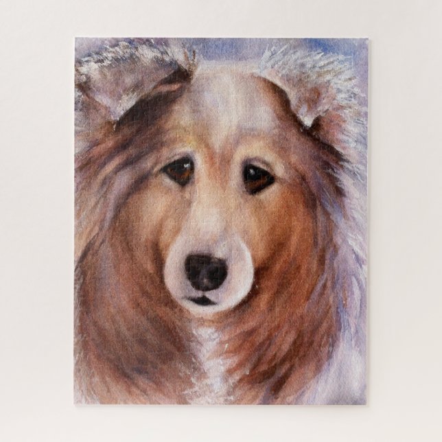 Handsome Collie Mix Jigsaw Puzzle (Vertical)