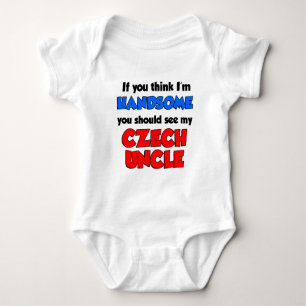 Handsome Czech Uncle Baby Bodysuit