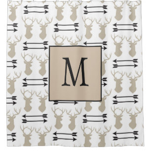 Handsome Deer Buck Monogram Initial