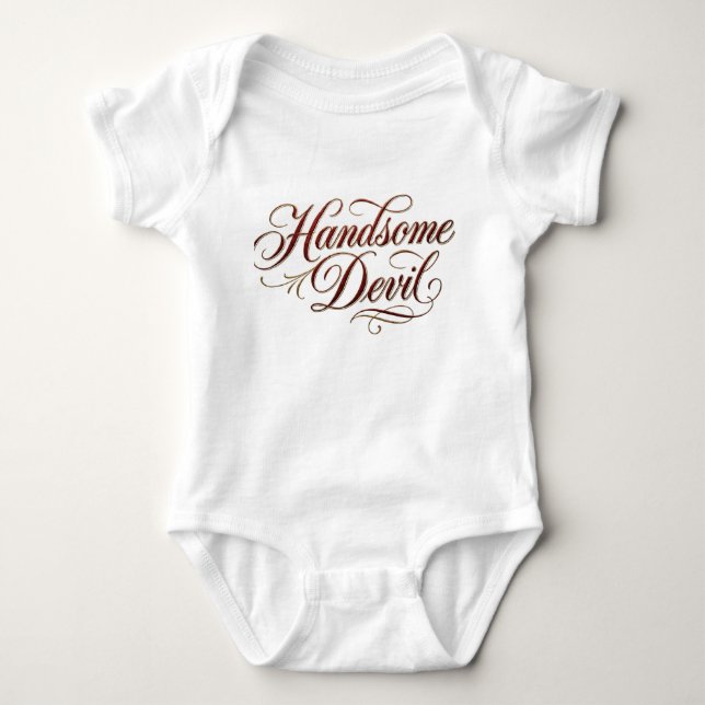 Handsome Devil Baby Bodysuit (Front)