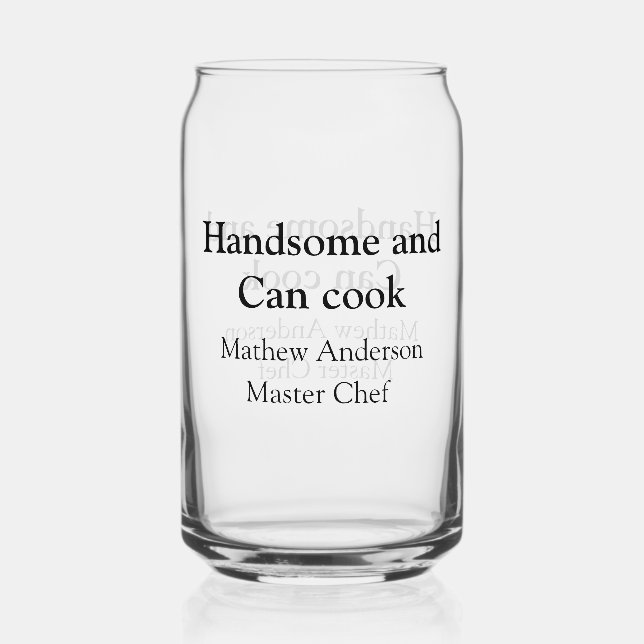 Handsome et peut cuisiner ajouter nom maître chef  (Recto)