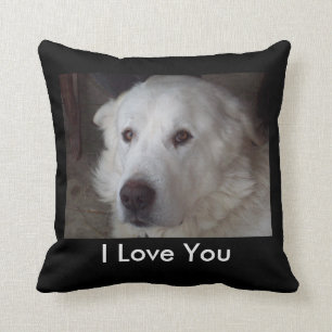 Handsome Great Pyrenees Dog Throw Pillow