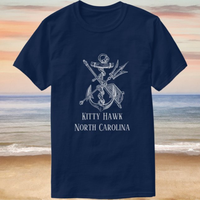 Handsome Kitty Hawk North Carolina Anchor T-Shirt (Creator Uploaded)