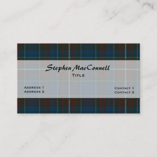 Handsome MacConnell Plaid Custom Business Card