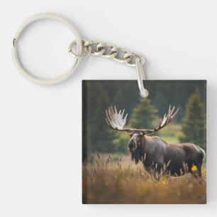 Handsome Moose Keychain