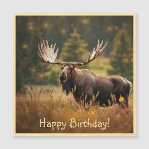 Handsome Moose Magnetic Card