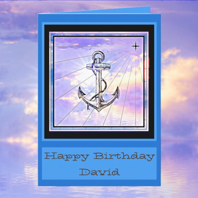 Handsome Nautical Birthday Card (Creator Uploaded)