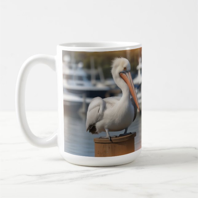 Handsome Pelican Coffee Mug (Left)