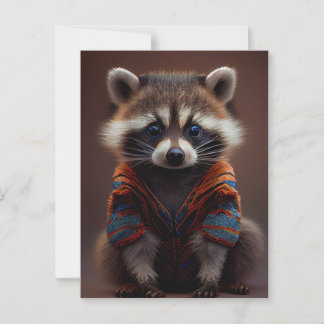 Handsome Raccoon Postcard
